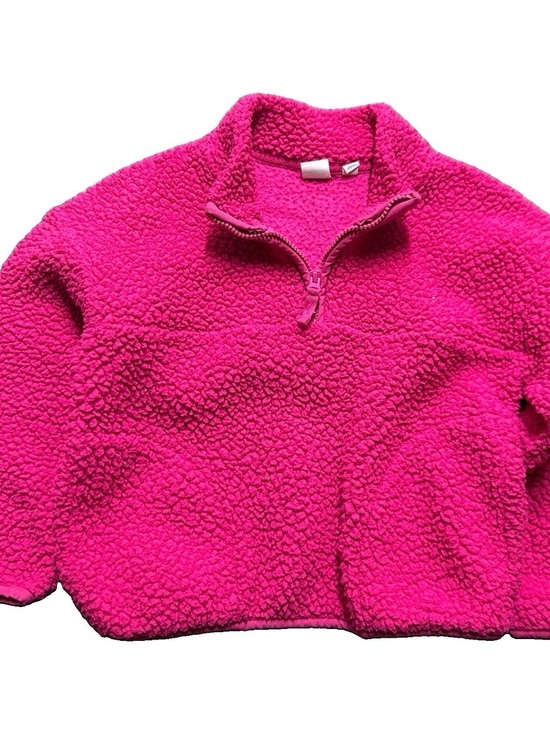 GAP Other - Girl’s Gap Pink Sherpa 1/4 Zip Pullover Size Small (6/7)